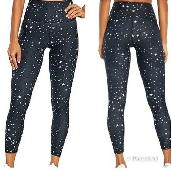 WILDFOX SWEAT Black Scattered Star Leggings Size Small - Picture 1 of 10